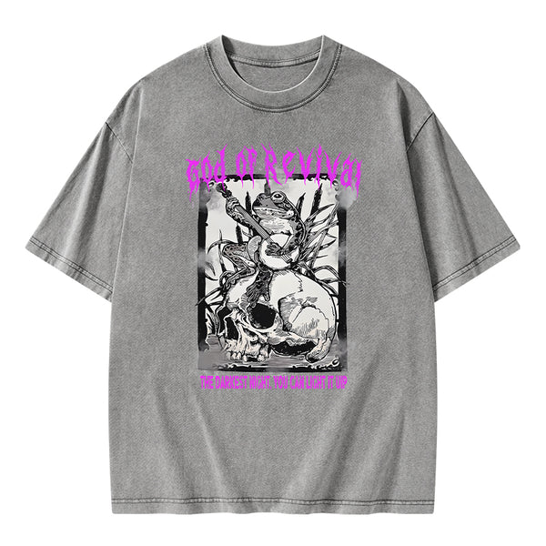 God Of Revival Christian Washed T-Shirt