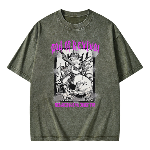 God Of Revival Christian Washed T-Shirt
