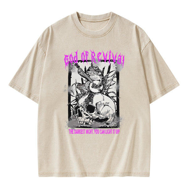God Of Revival Christian Washed T-Shirt