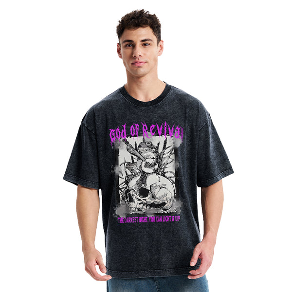 God Of Revival Christian Washed T-Shirt