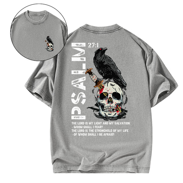 The Lord Is My Salvation Christian Washed T-Shirt