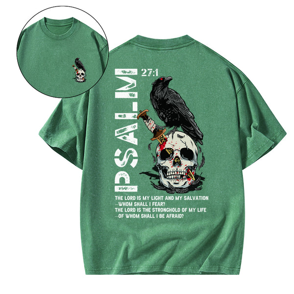 The Lord Is My Salvation Christian Washed T-Shirt