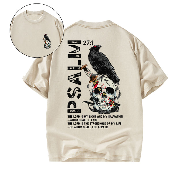 The Lord Is My Salvation Christian Washed T-Shirt
