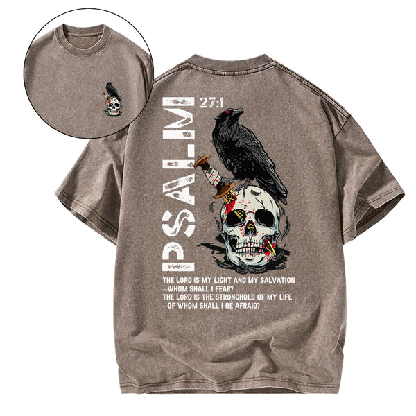 The Lord Is My Salvation Christian Washed T-Shirt