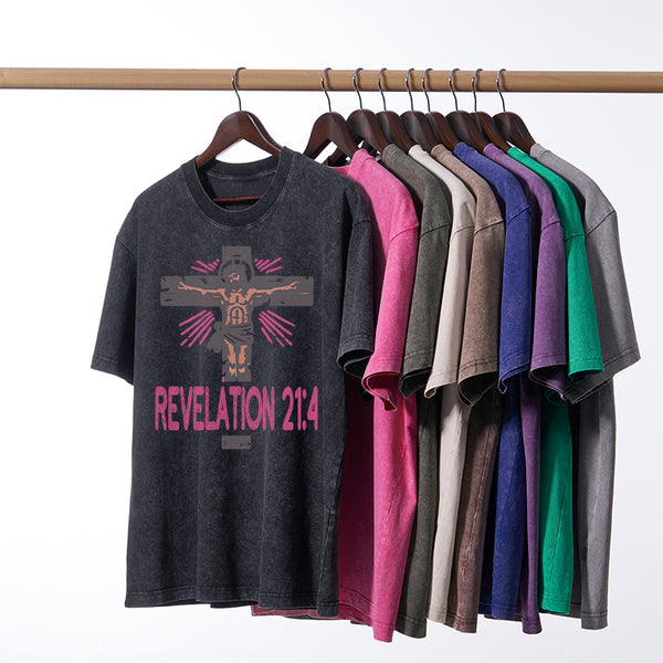 Death Defeated Christian Washed T-Shirt