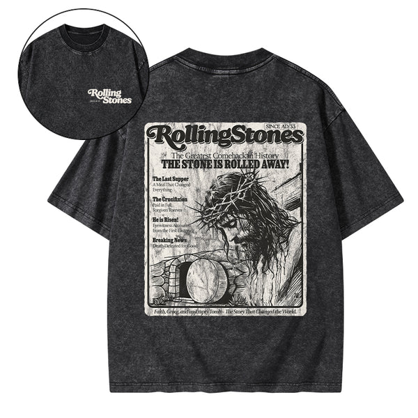 Rolling Stones Resurrection Christian Washed T-Shirt