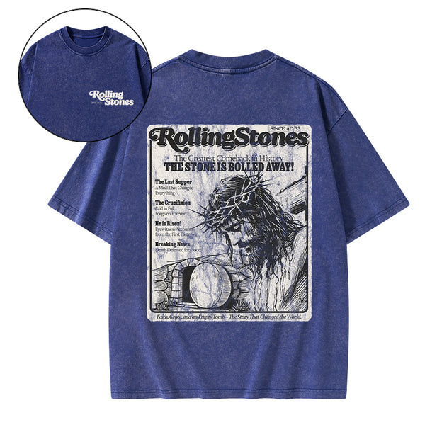 Rolling Stones Resurrection Christian Washed T-Shirt