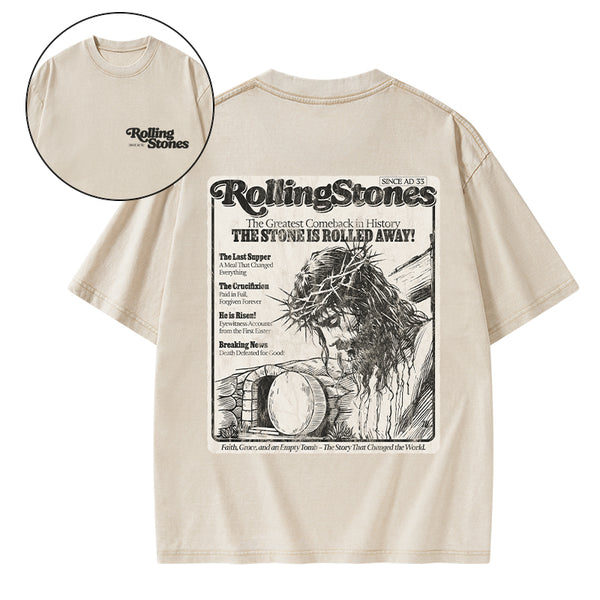Rolling Stones Resurrection Christian Washed T-Shirt