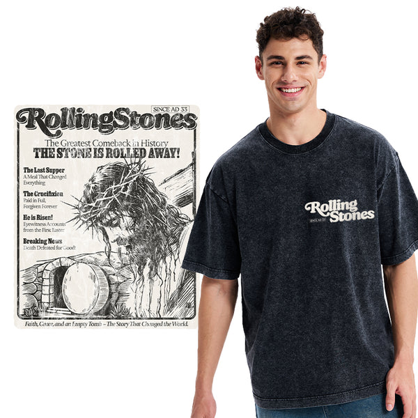 Rolling Stones Resurrection Christian Washed T-Shirt