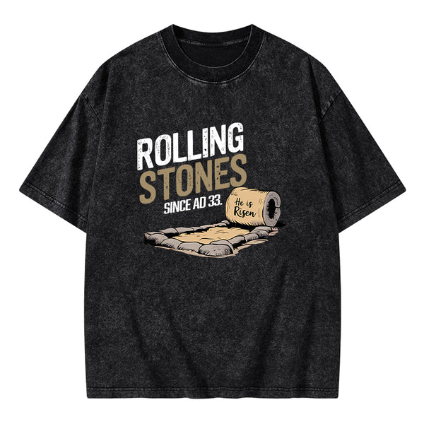 Rolling Stones Christian Washed T-Shirt