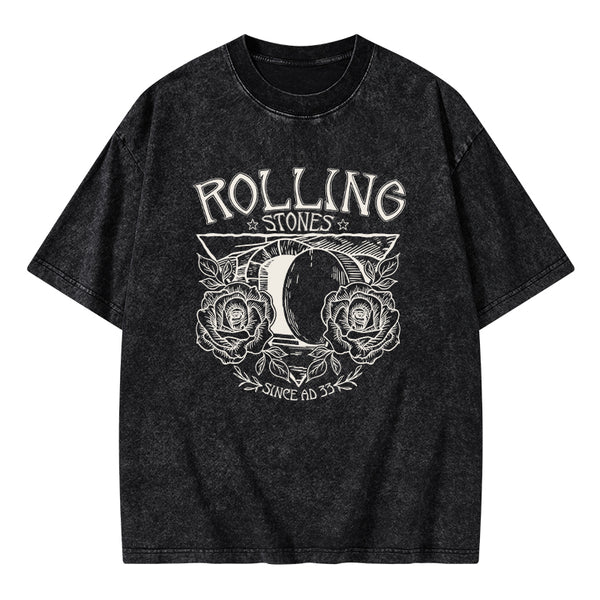 Rolling Stones Retro Christian Washed T-Shirt