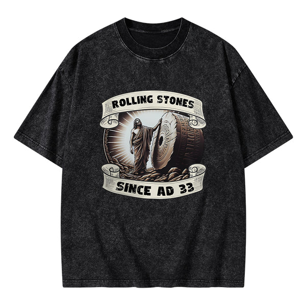 Rolling Stone Since AD 33 Christian Washed T-Shirt