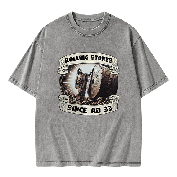 Rolling Stone Since AD 33 Christian Washed T-Shirt