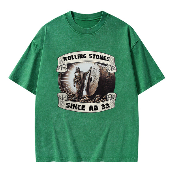 Rolling Stone Since AD 33 Christian Washed T-Shirt