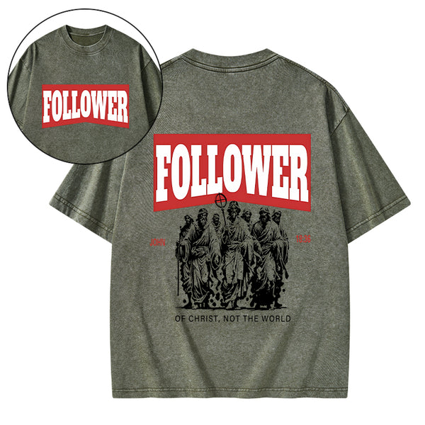 Follower Christian Washed T-Shirt