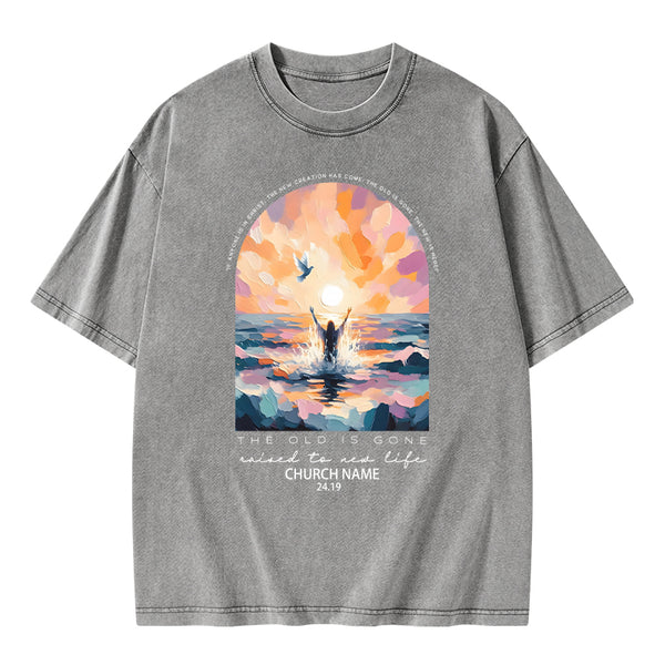 Personalized The Lord Is Gone Christian Washed T-Shirt