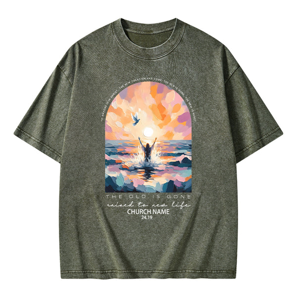 Personalized The Lord Is Gone Christian Washed T-Shirt