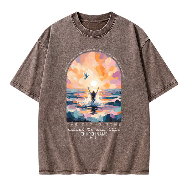 Personalized The Lord Is Gone Christian Washed T-Shirt