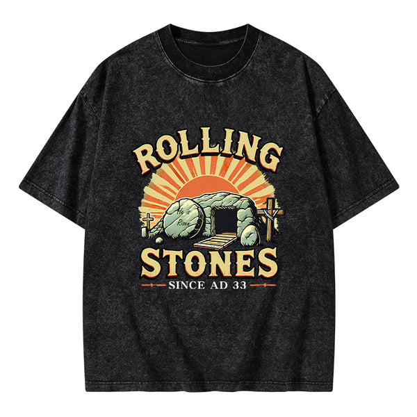 Rolling Stone Street Christian Washed T-Shirt