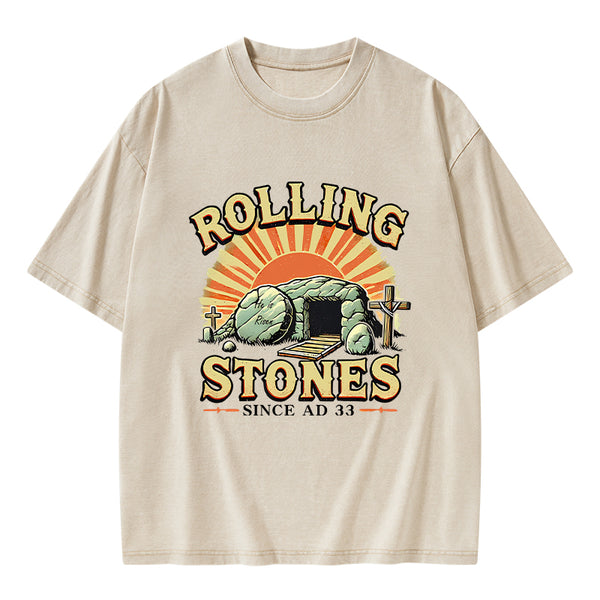 Rolling Stone Street Christian Washed T-Shirt