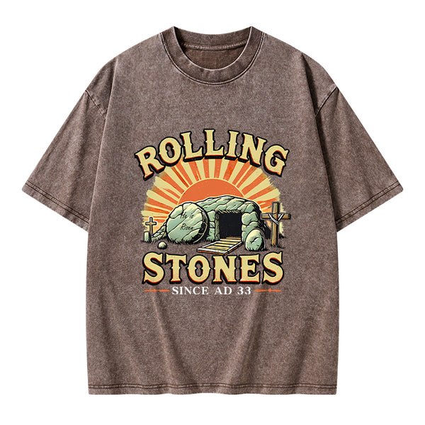 Rolling Stone Street Christian Washed T-Shirt