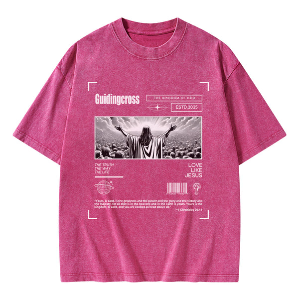 GC-WTSA2017 The Truth The Way The life Christian Washed T-Shirt