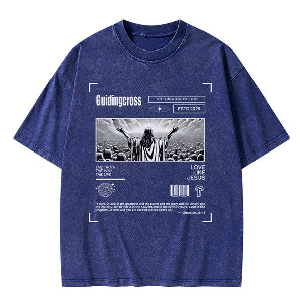 GC-WTSA2017 The Truth The Way The life Christian Washed T-Shirt