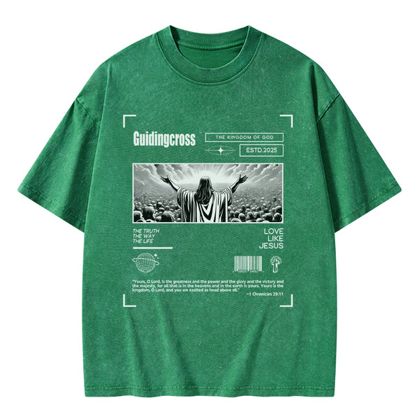 GC-WTSA2017 The Truth The Way The life Christian Washed T-Shirt