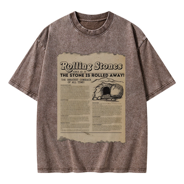 GC-WTSA2019 Rolling Stone Newspaper Christian Washed T-Shirt