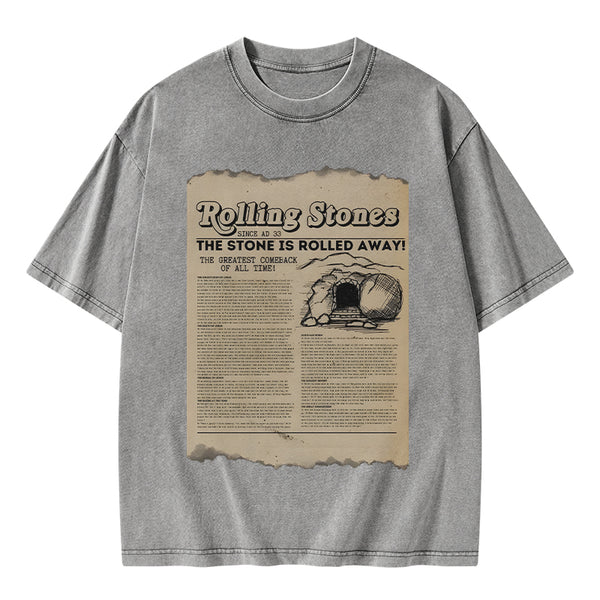 GC-WTSA2019 Rolling Stone Newspaper Christian Washed T-Shirt