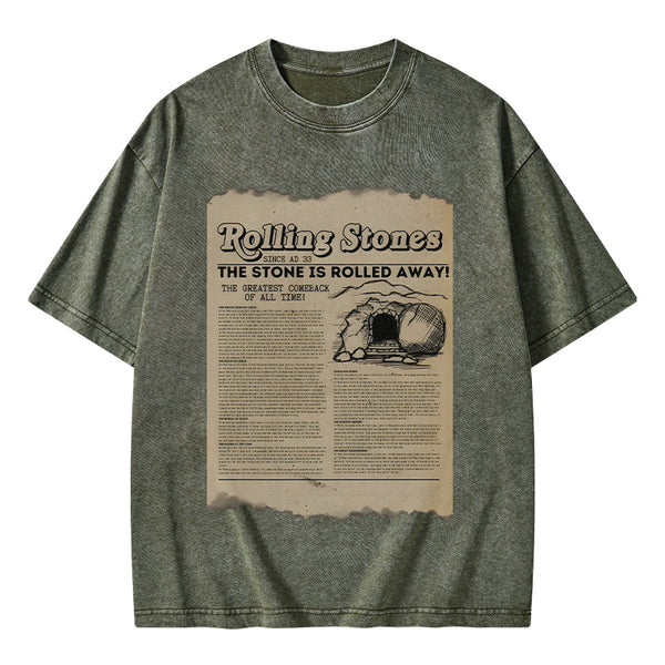 GC-WTSA2019 Rolling Stone Newspaper Christian Washed T-Shirt