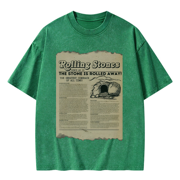 GC-WTSA2019 Rolling Stone Newspaper Christian Washed T-Shirt