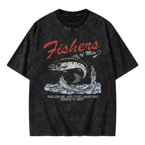 GC-WTSA2050 Fishers Of Men Christian Washed T-Shirt