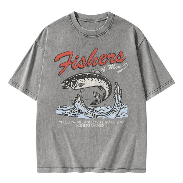 GC-WTSA2050 Fishers Of Men Christian Washed T-Shirt