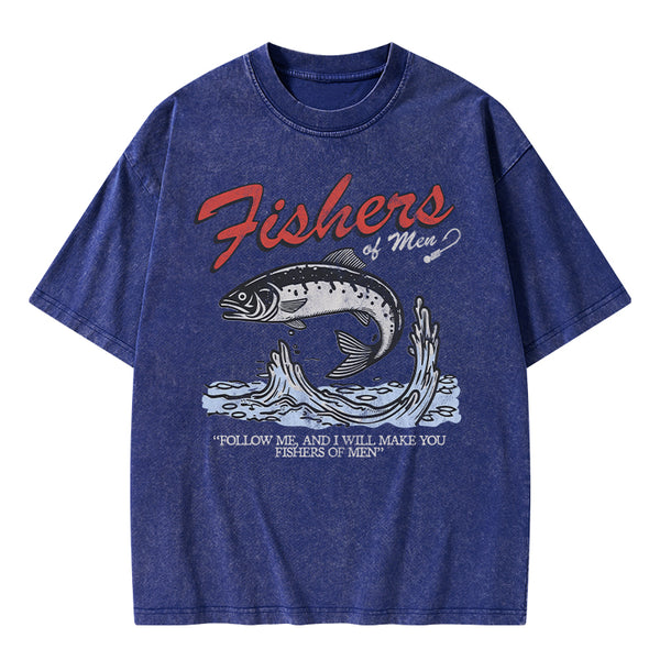 GC-WTSA2050 Fishers Of Men Christian Washed T-Shirt