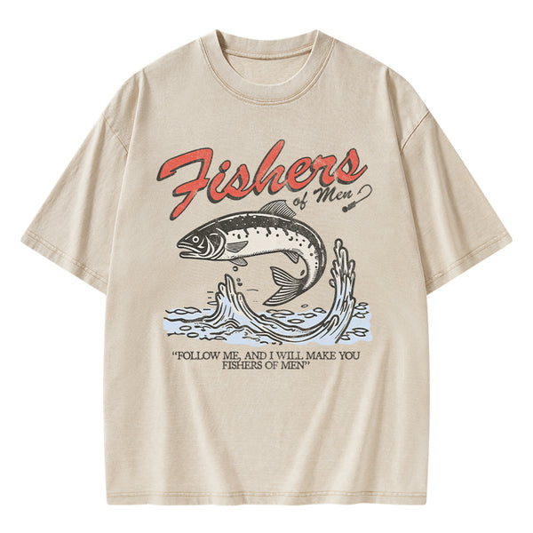 GC-WTSA2050 Fishers Of Men Christian Washed T-Shirt