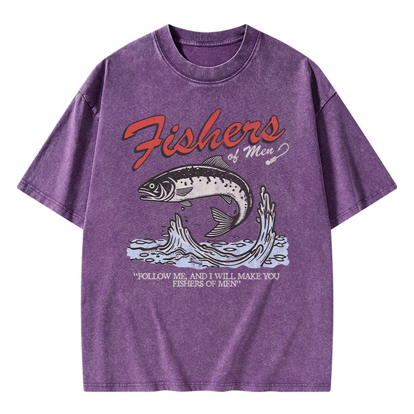 GC-WTSA2050 Fishers Of Men Christian Washed T-Shirt