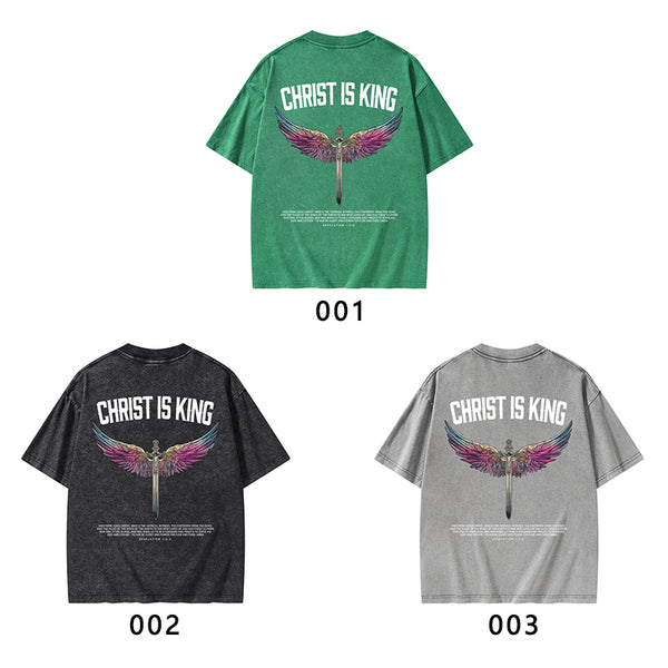 Christ Is King Christian Washed T-Shirt
