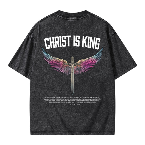 Christ Is King Christian Washed T-Shirt