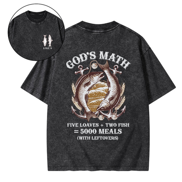 God's Math Christian Washed T-Shirt