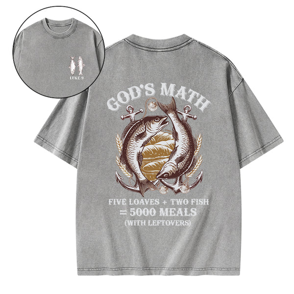God's Math Christian Washed T-Shirt