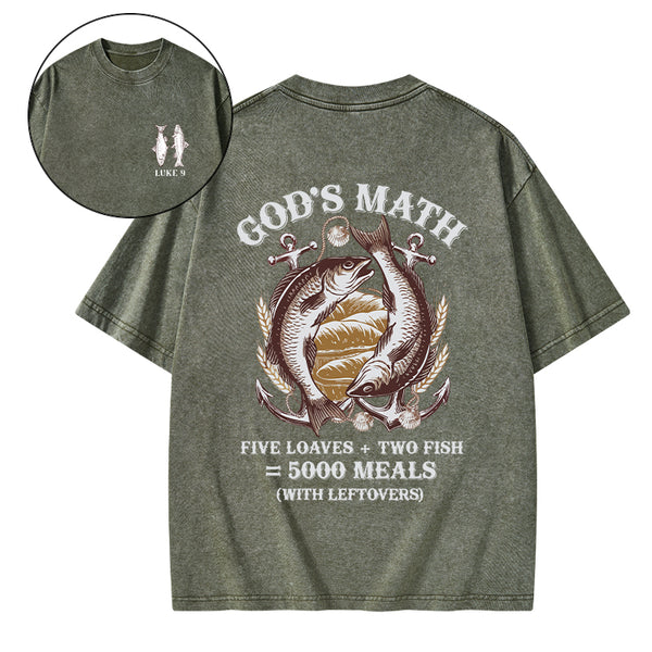 God's Math Christian Washed T-Shirt