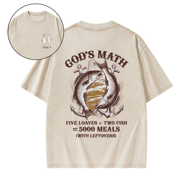 God's Math Christian Washed T-Shirt
