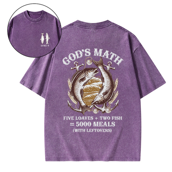 God's Math Christian Washed T-Shirt