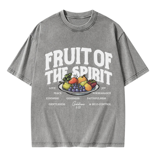 Fruit Of The Spirit Christian Washed T-Shirt