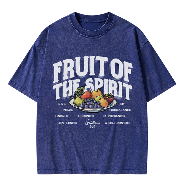 Fruit Of The Spirit Christian Washed T-Shirt