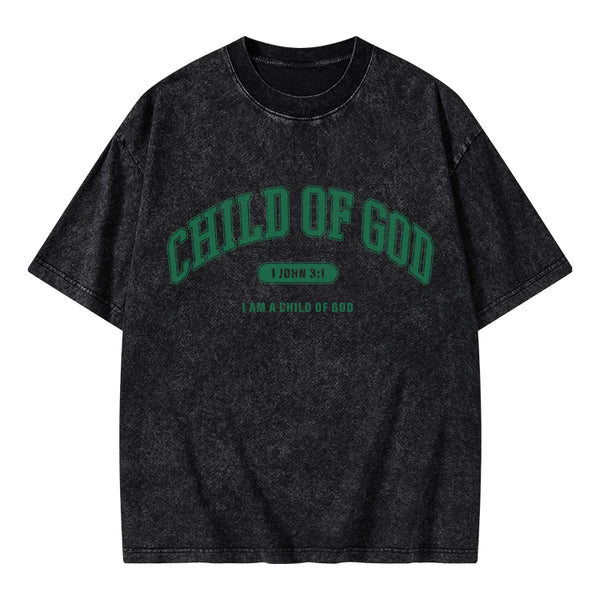 Child Of God Christian Washed T-Shirt