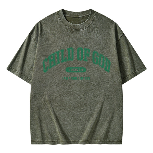 Child Of God Christian Washed T-Shirt