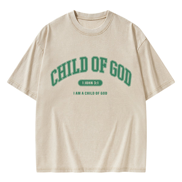 Child Of God Christian Washed T-Shirt