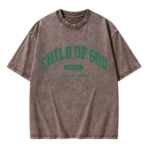 Child Of God Christian Washed T-Shirt